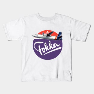 Fokker 50 prototype Kids T-Shirt